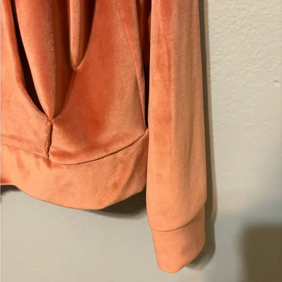 PINK Victoria's Secret Coral Zip-Up Hoodie - Picture 4 of 7